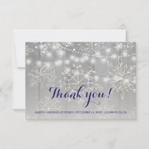 WinterSilberschneeflocken Hochzeit | String Lights