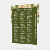 Wintersitzkarte Mattiertes akryllisches Zeichen Acrylschild (Winkel)