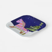 Winterskandinavisches Pferd, 7 Zoll Papierplatte Pappteller (Gewinkelt)