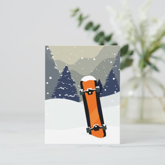 Winterskarte Postkarte (Stehend Vorderseite)