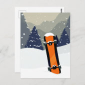 Winterskarte Postkarte (Vorne/Hinten)