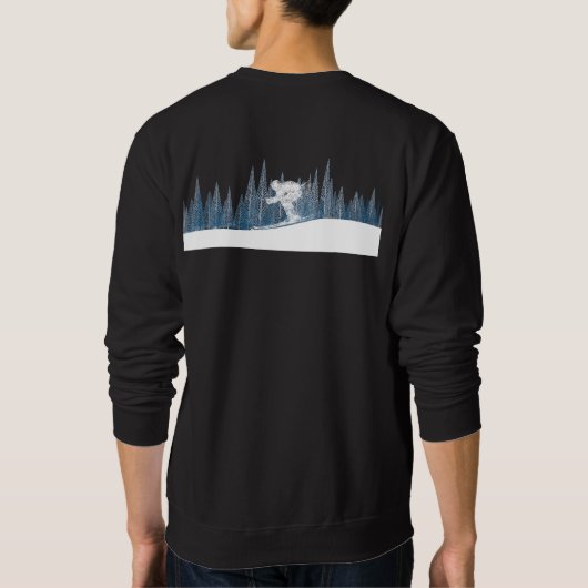 Winterski-Abenteuer Sweatshirt (Rückseite)