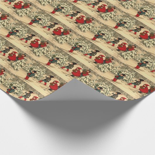 Winterski Geschenkpapier (Ecke)