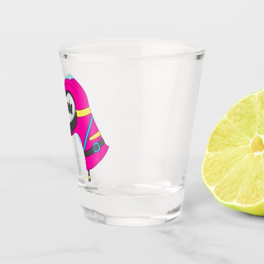 Winterski-Handschuhe in Herz-Form-Initialen Schnapsglas (Rechts)