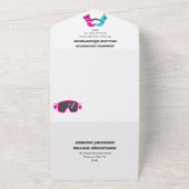 Winterski-Handschuhe in Herzform Hochzeit All In One Einladung (Außenbereich)