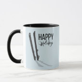 Winterski Happy Holidays Kaffeepause Tasse (Links)