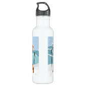 Winterski individuelle Name Wasserflaschen (Rückseite)