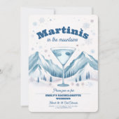 Winterski-Junggeselinnen-Abschied-Wochenende Einladung (Vorderseite)