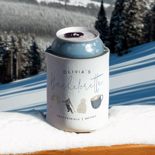 Winterski Resort Personalisierter Junggeselinnen-A Dosenkühler