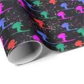 WINTERSKIFAHERER GESCHENKPAPIER (Rolleneckpunkt)