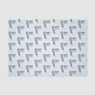 Winterskifahren Happy Holidays - Tissue Seidenpapier