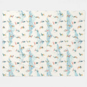 Winterskifahren Schneeberge Muster Sport Fleecedecke (Vorderseite (Horizontal))