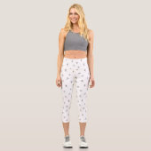 Winterskifahrer im Action-Muster Capri Leggings (Vorderseite)