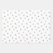 Winterskifahrer im Action-Muster Geschenkpapier Set (Vorderseite)