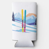 Winterskigebirge Selters Dosenkühler (Rückseite)