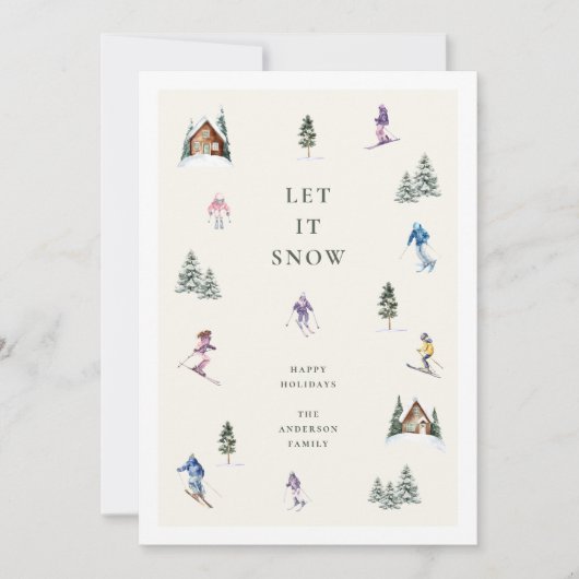 WINTERSLOPEN FEIERTAGSKARTE (Vorderseite)