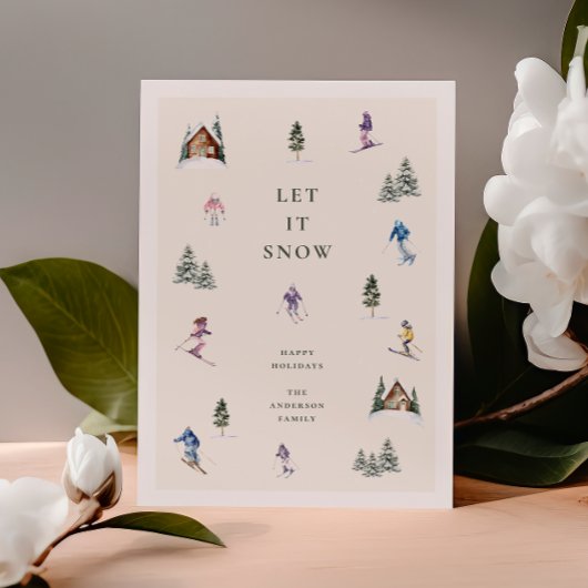 WINTERSLOPEN FEIERTAGSKARTE