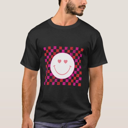 WinterSmiley Gesicht Liebe T-Shirt (Vorderseite)