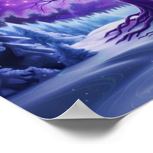 WinterSnowScene Poster (Ecke)