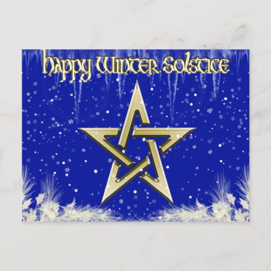 Wintersolstice 2 Postkarte (Vorderseite)