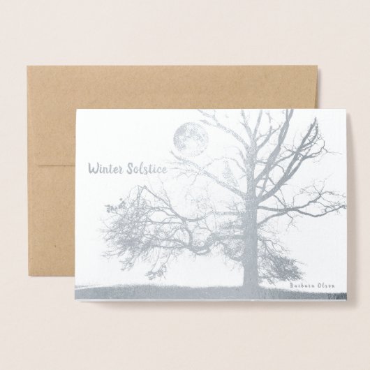 Wintersolstice: Aussicht Park-Holiday Folienkarte (Vorderseite mit Umschlag)