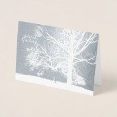 Wintersolstice: Aussicht Park Holiday Folienkarte (Vorderseite)