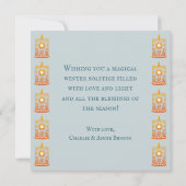 Wintersolstice Folkloregie Kunst, Dichtung und Mus Karte (Rückseite)