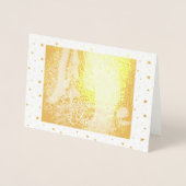 Wintersolstice Goldene Eichenbäume Folienkarte (Vorderseite)