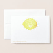 Wintersolstice Goldene Eichenbäume Folienkarte (Rückseite mit Umschlag)