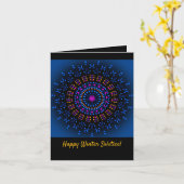 Wintersolstice-Grußkarte Karte (Gelbe Blume)