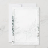 Wintersolstice Grußkarten für Waldwald Karte (Rückseite)