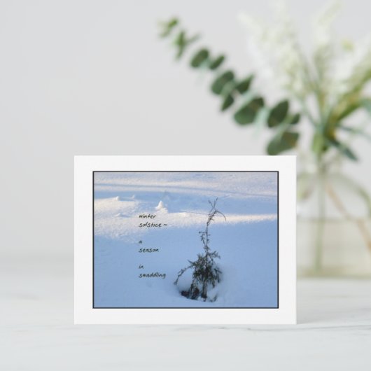 Wintersolstice Postkarte (Stehend Vorderseite)