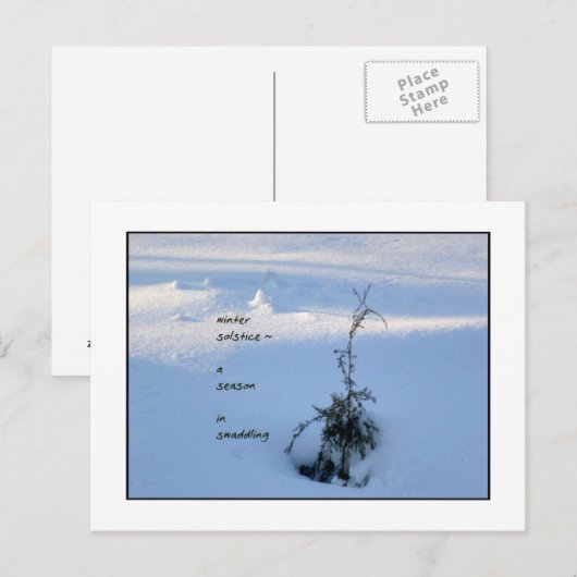 Wintersolstice Postkarte (Vorne/Hinten)