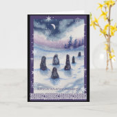 Wintersolstice-Segen-Karte Karte (Gelbe Blume)