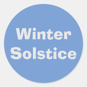 Wintersolstice von Janz Blue Powder Runder Aufkleber