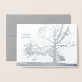 Wintersolstie: Aussichtspark, NY - Urlaub Folienkarte (Vorderseite mit Umschlag)