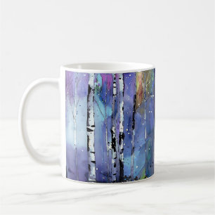 Wintersong im Birkenwald Kaffeetasse