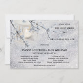 Wintersonnabendessen in Laternengebirge Probe Einladung (Vorderseite)