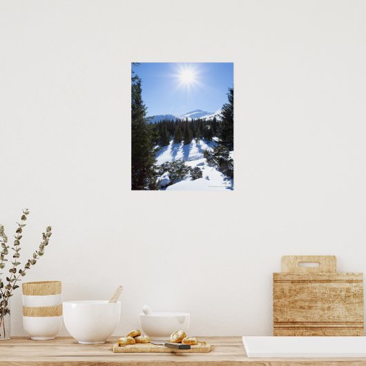 Wintersonne 5 poster (Küche)