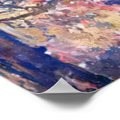 Wintersonne A.I. mit verstärktem Foto in Pastelltö Poster (Ecke)