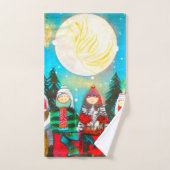 Wintersonne Badhandtuch Set (Handtuch)