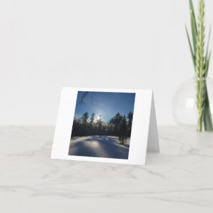 Wintersonne Dankeskarte