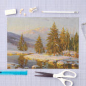 Wintersonne, Decoupage Seidenpapier (Handwerk)