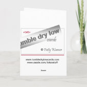 Wintersonne Feiertagskarte (Rückseite)