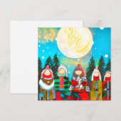 Wintersonne Feiertagskarte (Vorne/Hinten)