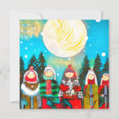 Wintersonne Feiertagskarte (Vorderseite)