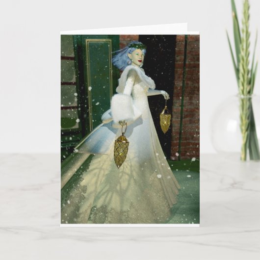 Wintersonne Feiertagskarte (Vorderseite)