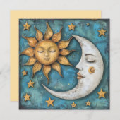 Wintersonne Feiertagskarte (Vorne/Hinten)