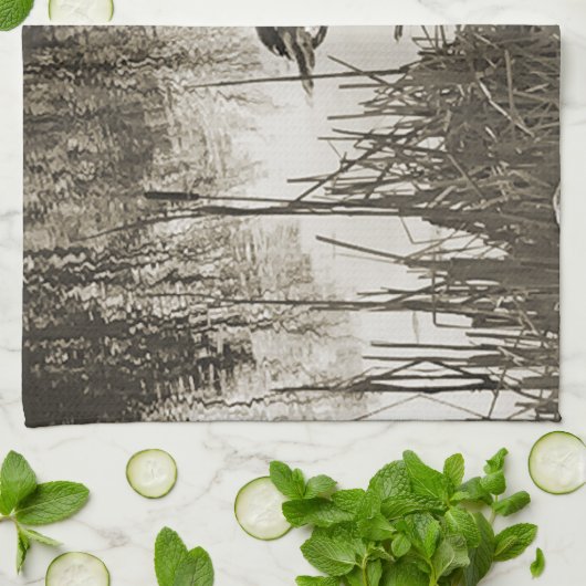 Wintersonne Geschirrtuch (Gefaltet)