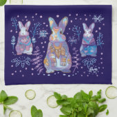 Wintersonne Geschirrtuch (Gefaltet)